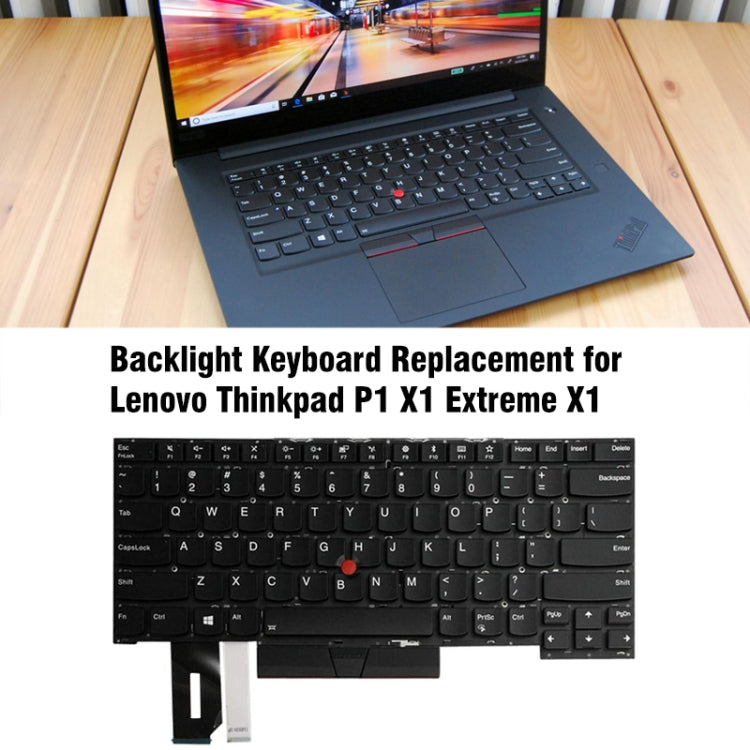 English Enter Key Backlight Laptop Keyboard, For Lenovo ThinkPad P1 X1 Extreme X1