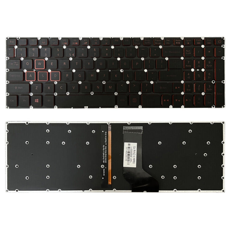US Version Red Backlight Laptop Keyboard, For Acer Nitro 5 AN515-41, For Acer Nitro 5 AN515-43, For Acer Aspire VN7-793G