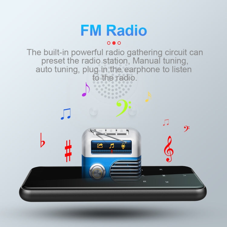 M15 Multi-function Smart Voice Recorder MP3 Hifi Sound Music Player Walkman, 4GB, 8GB, 16GB, 32GB
