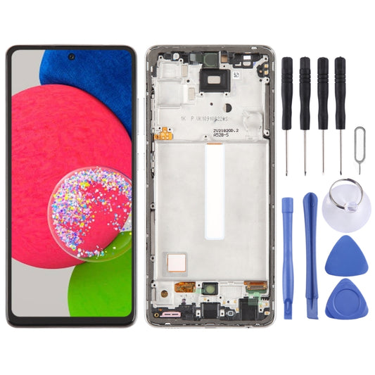 OLED LCD Screen Digitizer Full Assembly with Frame, Not Supporting Fingerprint Identification, For Samsung Galaxy A34 5G SM-A346B, For Samsung Galaxy A54 5G SM-A546, For Samsung Galaxy A52S SM-A528B