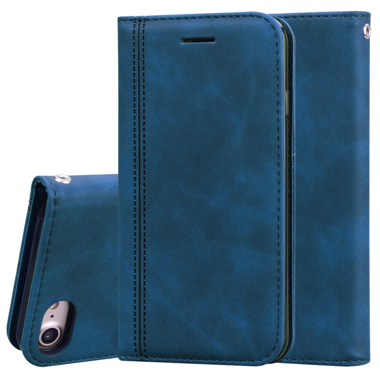 Frosted Business Magnetic Horizontal Flip PU Leather Case with Holder & Card Slot & Lanyard, For iPhone SE 2022 / SE 2020 & 8 & 7, For iPhone 8 Plus & 7 Plus, For iPhone 11 Pro, For iPhone 11, For iPhone 11 Pro Max, For iPhone XS / X, For iPhone XR    ...