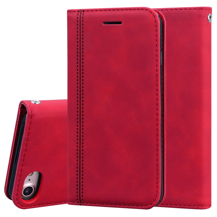 Frosted Business Magnetic Horizontal Flip PU Leather Case with Holder & Card Slot & Lanyard, For iPhone SE 2022 / SE 2020 & 8 & 7, For iPhone 8 Plus & 7 Plus, For iPhone 11 Pro, For iPhone 11, For iPhone 11 Pro Max, For iPhone XS / X, For iPhone XR    ...