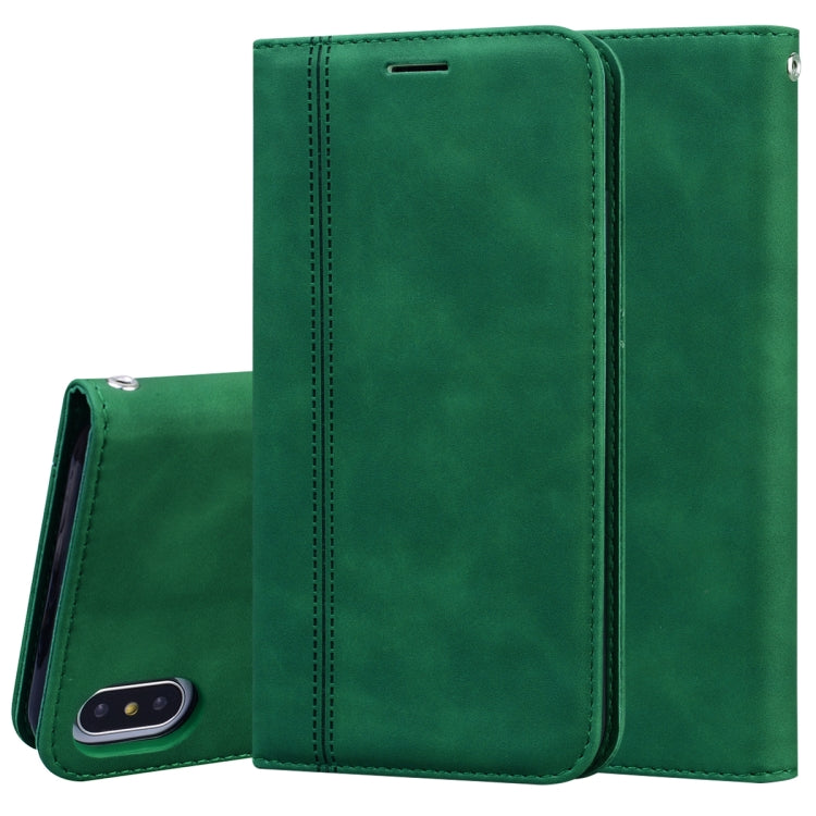Frosted Business Magnetic Horizontal Flip PU Leather Case with Holder & Card Slot & Lanyard, For iPhone SE 2022 / SE 2020 & 8 & 7, For iPhone 8 Plus & 7 Plus, For iPhone 11 Pro, For iPhone 11, For iPhone 11 Pro Max, For iPhone XS / X, For iPhone XR    ...