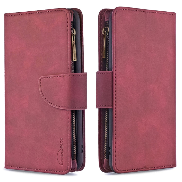 Skin Feel Detachable Magnetic Zipper Horizontal Flip PU Leather Case with Multi-Card Slots & Holder & Wallet & Photo Frame & Lanyard, For iPhone XS / X, For iPhone 6 Plus, For iPhone 6, For iPhone 11 Pro Max, For iPhone 11 Pro, For iPhone XS Max