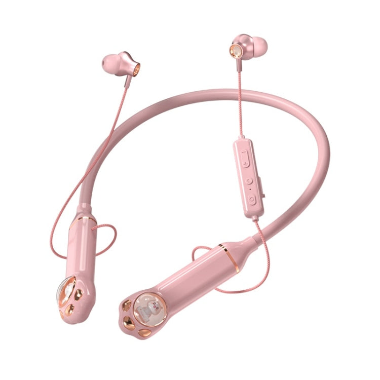 K1692 Meow Planet Neck-mounted Noise Reduction Sports Bluetooth Earphones