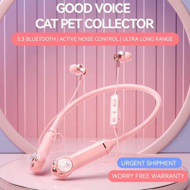 K1692 Meow Planet Neck-mounted Noise Reduction Sports Bluetooth Earphones