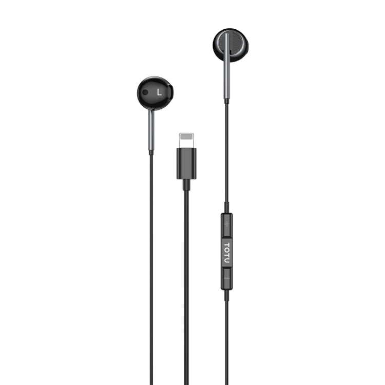 TOTU EP-3 In-Ear Wired Earphone Cable Length:1.2m, 3.5mm, 8 Pin, USB-C / Type-C