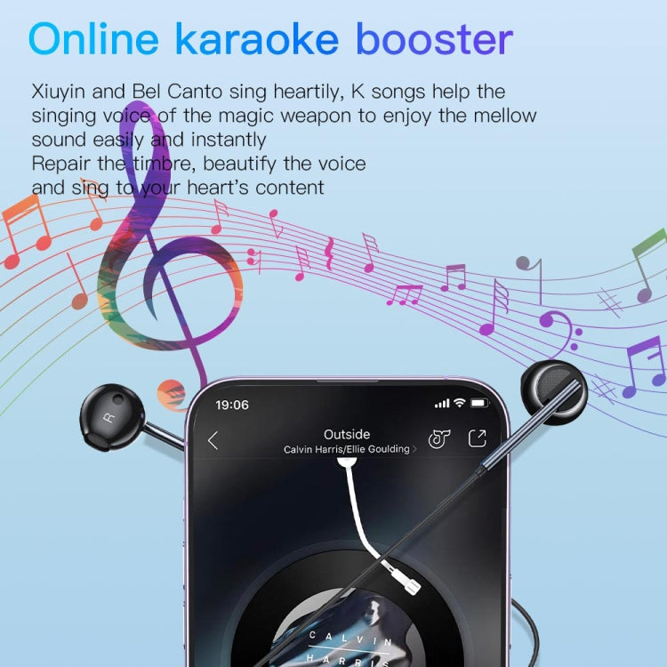 TOTU EP-3 In-Ear Wired Earphone Cable Length:1.2m, 3.5mm, 8 Pin, USB-C / Type-C