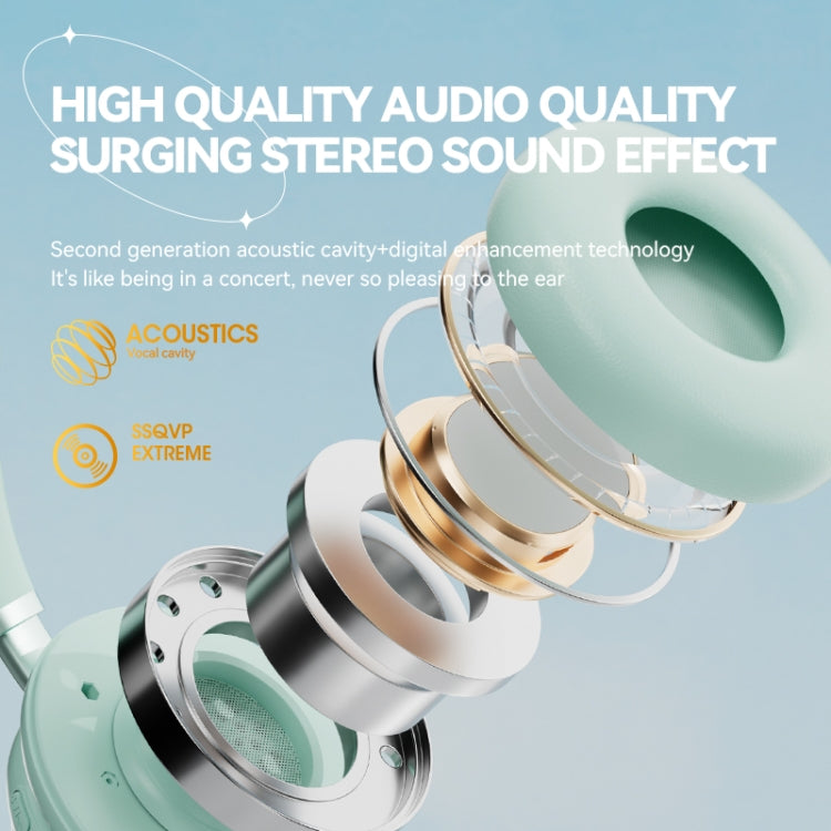 KE-30 RGB Head Mounted Wireless Bluetooth Headset