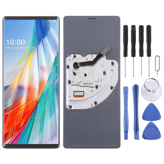 Original LCD Screen With Digitizer Full Assembly with Frame, For LG Wing 5G