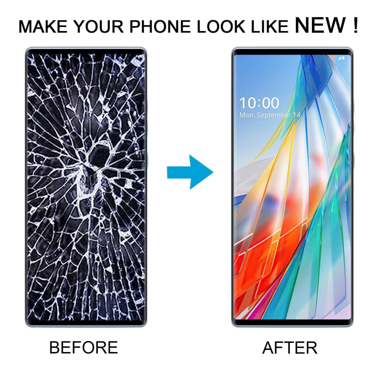Original LCD Screen With Digitizer Full Assembly with Frame, For LG Wing 5G