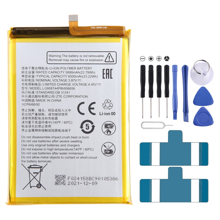 Battery Replacement, For ZTE Vodafone Smart V8 VFD710, For ZTE Blade A71 2021 / Voyage 10, For ZTE 30 Pro /  S30 SE 8030N, For ZTE Blade A7S A7 2020, For ZTE Blade A6 Max A0605, For ZTE Blade V8 Mini BV0850 V0850, For ZTE Axon 7 Max 3D C2017�����������...