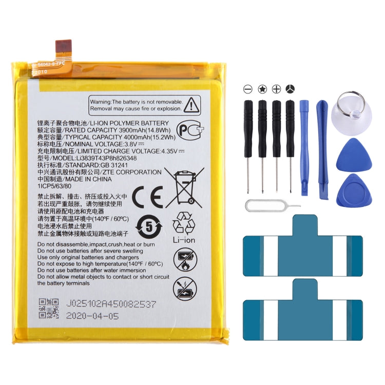 Battery Replacement, For ZTE Vodafone Smart V8 VFD710, For ZTE Blade A71 2021 / Voyage 10, For ZTE 30 Pro /  S30 SE 8030N, For ZTE Blade A7S A7 2020, For ZTE Blade A6 Max A0605, For ZTE Blade V8 Mini BV0850 V0850, For ZTE Axon 7 Max 3D C2017�����������...