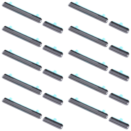10pcs Power Button + Volume Control Button, For Samsung Galaxy S20 Ultra SM-G988, For Samsung Galaxy Note10 Lite SM-N770