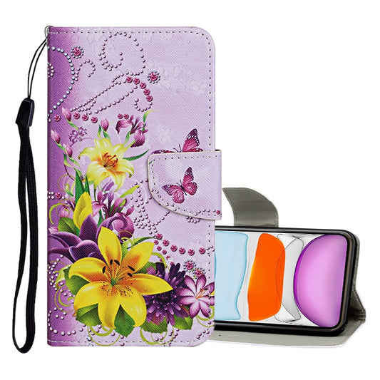 Colored Drawing Pattern Horizontal Flip Leather Case with Holder & Card Slots & Wallet, For iPhone 11, For iPhone 11 Pro, For iPhone 11 Pro Max, For iPhone X / XS