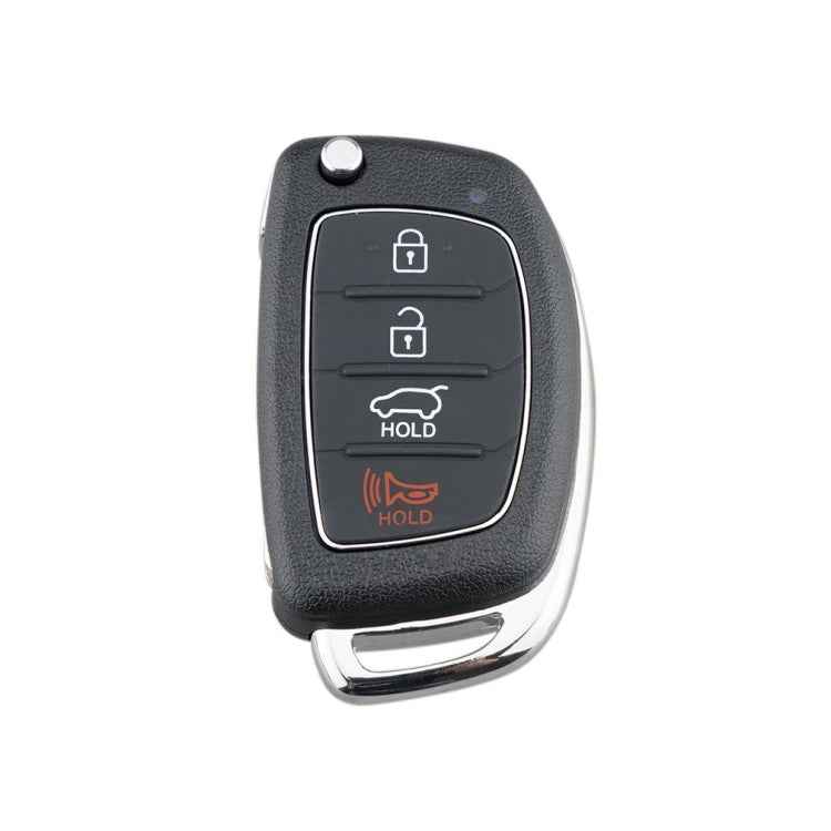 4-button Folding Car Key Shell with Metal Edge Solaris ix35 ix4 Santa For Hyundai Sonata 2014-2017 / Tucson 2016-2019 /  Santa Fe 2013-2016