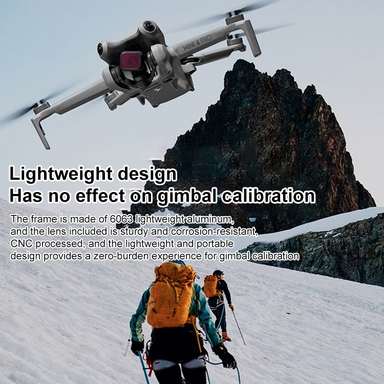 For DJI Mini 4 Pro STARTRC Drone Lens Filter, CPL ND8/16/32/64/256