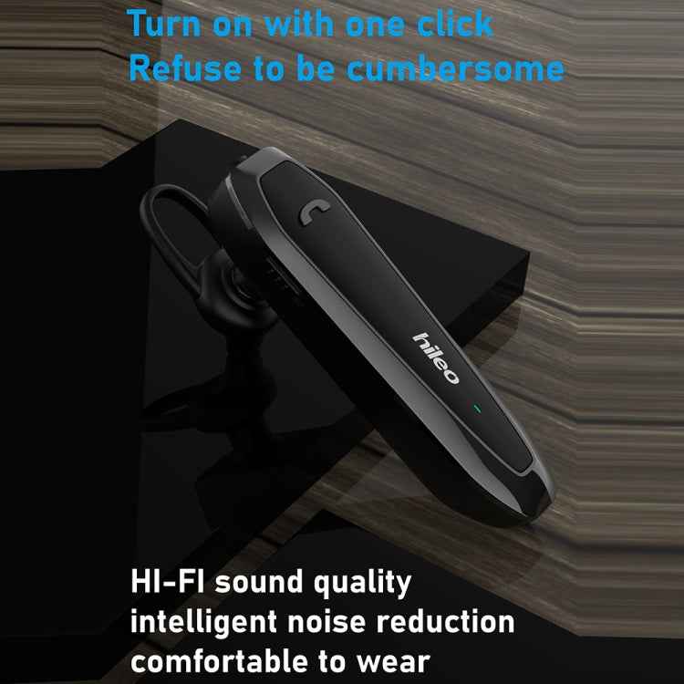Hileo Hi6 Wireless Single Ear Hook Handsfree Call Noise Reduction In-ear Sports Earphone