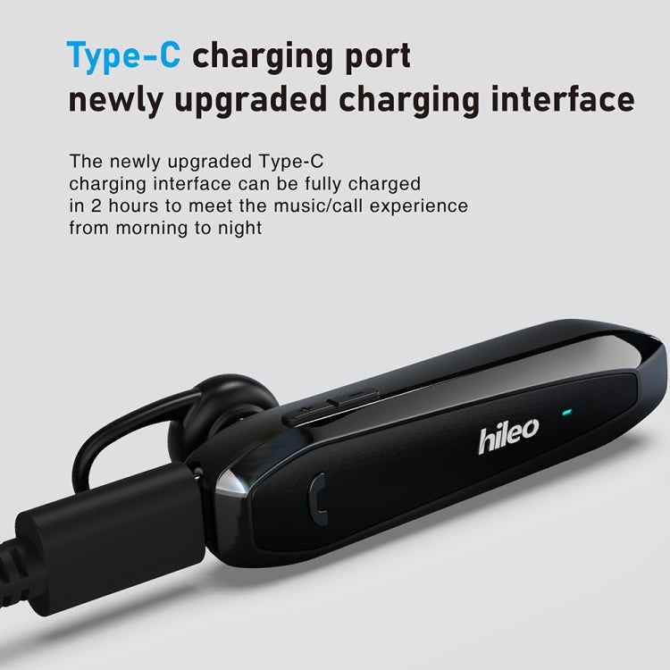 Hileo Hi6 Wireless Single Ear Hook Handsfree Call Noise Reduction In-ear Sports Earphone