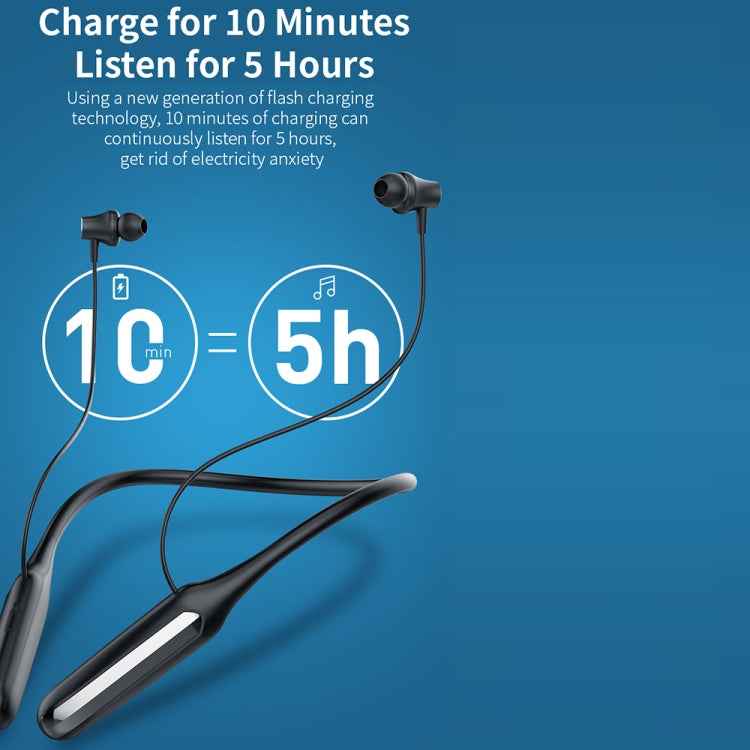 Hileo Hi75 Wireless Bluetooth Hanging Neck In-ear Sports Earphone