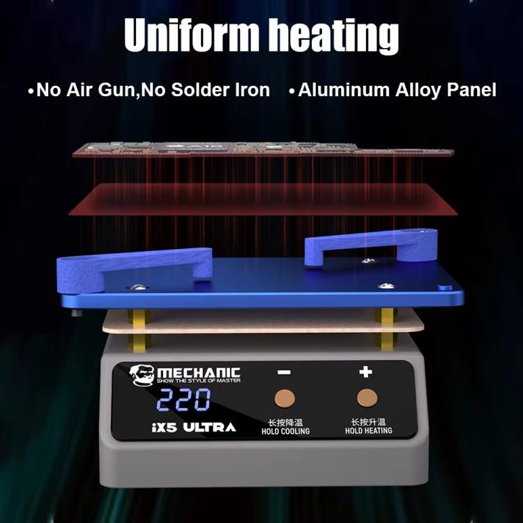Mechanical IX5 Ultra Universal Preheating Platform for Motherboard Repair, US, EU