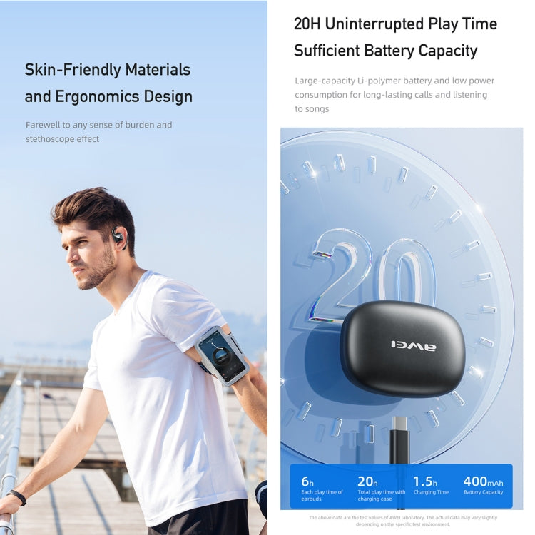 awei T67 Air Conduction TWS Bluetooth Earbuds