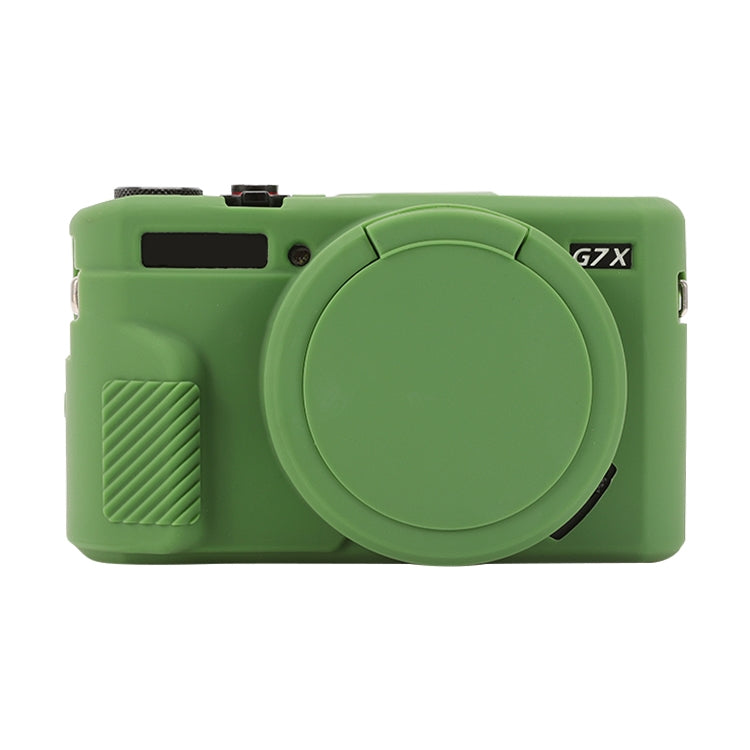 Soft Silicone Protective Case with Lens Cover, For Canon PowerShot G7 X Mark II / G7X2