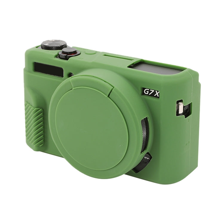 Soft Silicone Protective Case with Lens Cover, For Canon PowerShot G7 X Mark II / G7X2