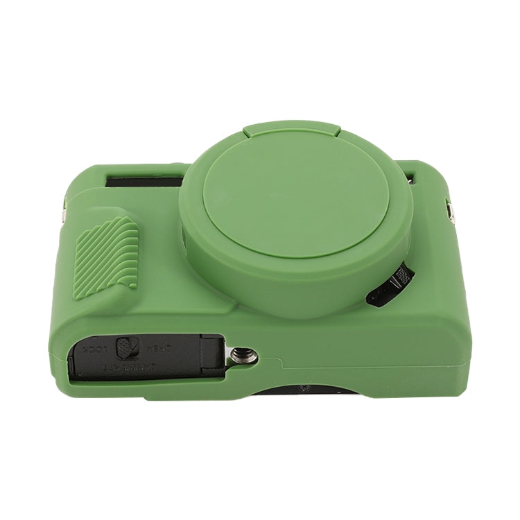 Soft Silicone Protective Case with Lens Cover, For Canon PowerShot G7 X Mark II / G7X2