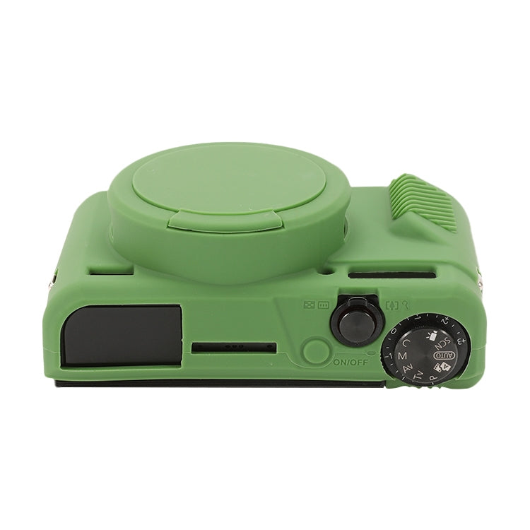Soft Silicone Protective Case with Lens Cover, For Canon PowerShot G7 X Mark II / G7X2