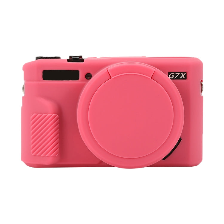 Soft Silicone Protective Case with Lens Cover, For Canon PowerShot G7 X Mark II / G7X2