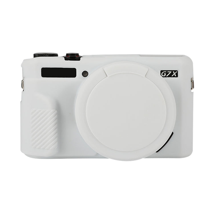 Soft Silicone Protective Case with Lens Cover, For Canon PowerShot G7 X Mark II / G7X2