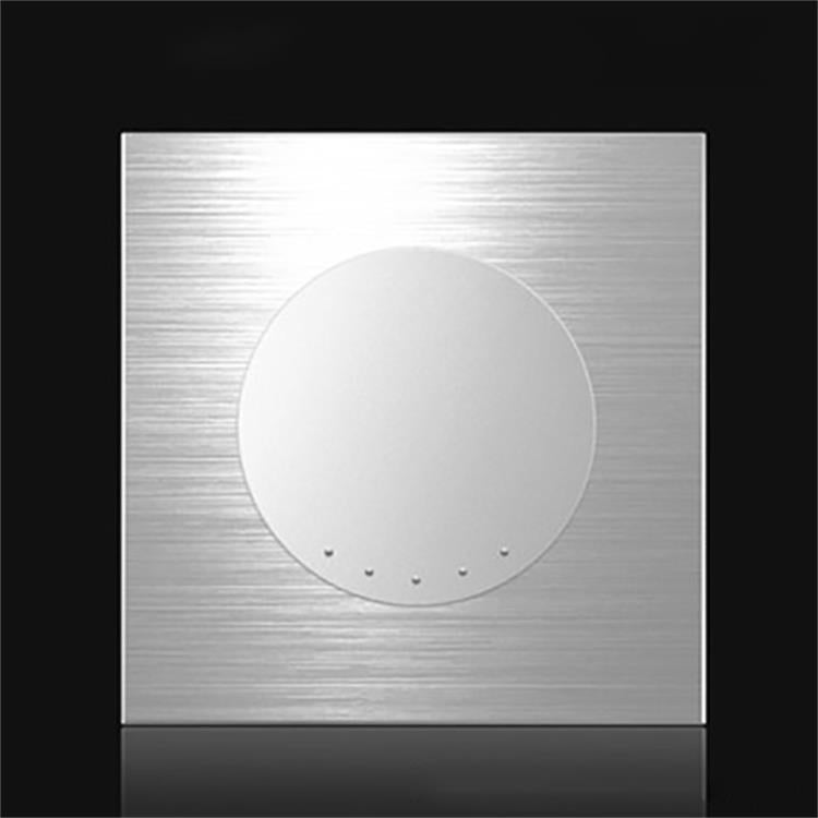86mm Gray Aluminum Wire Drawing LED Switch Panel, One Billing Control, One Open Dual Control, Two Billing Control, Two Open Dual Control, Triple Billing Control, Triple Open Dual Control, Four Open Dual Control, One Open Multiple Control, Computer Sock...