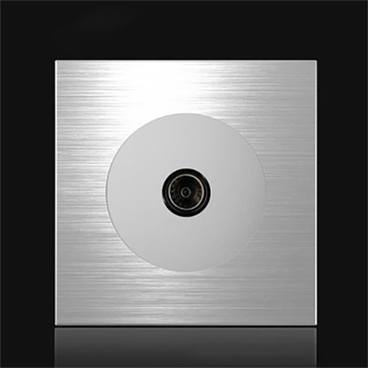 86mm Gray Aluminum Wire Drawing LED Switch Panel, One Billing Control, One Open Dual Control, Two Billing Control, Two Open Dual Control, Triple Billing Control, Triple Open Dual Control, Four Open Dual Control, One Open Multiple Control, Computer Sock...