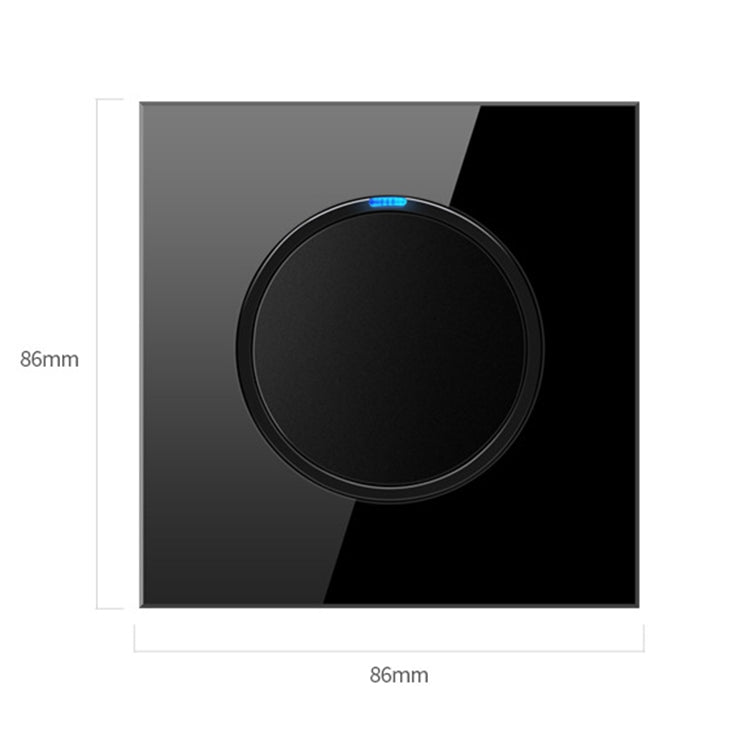 86mm Round LED Tempered Glass Switch Panel, Black Round Glass, One Open Dual Control, Two Billing Control, Two Open Dual Control, Three Billing Control, Three Open Dual Control, Four Billing Control, Four Open Dual Control, One Open Multiple Control   ...