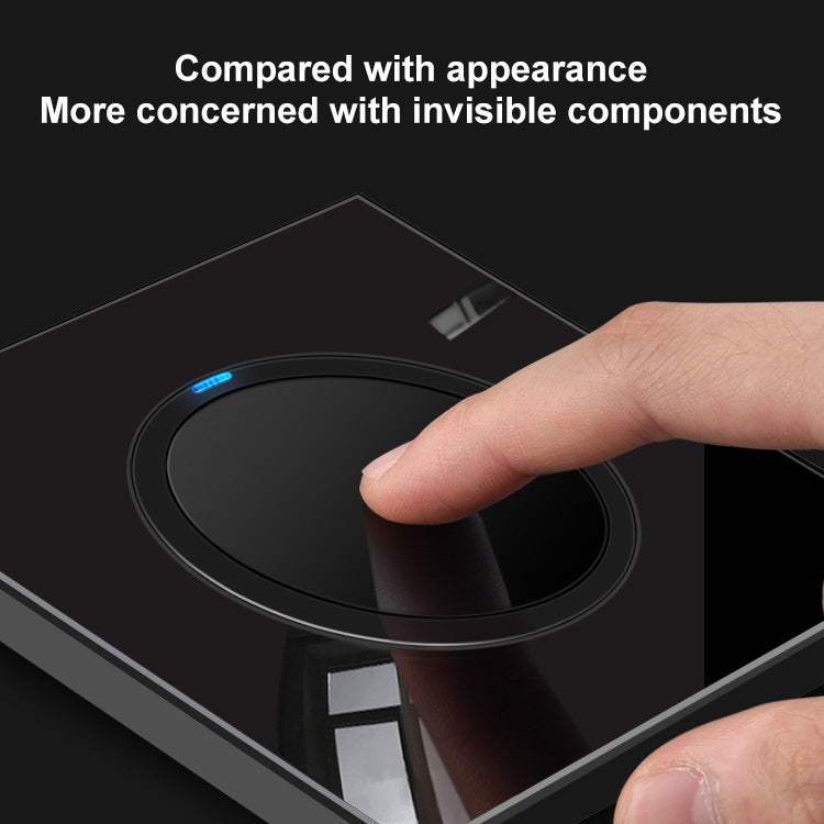 86mm Round LED Tempered Glass Switch Panel, Black Round Glass, One Open Dual Control, Two Billing Control, Two Open Dual Control, Three Billing Control, Three Open Dual Control, Four Billing Control, Four Open Dual Control, One Open Multiple Control   ...