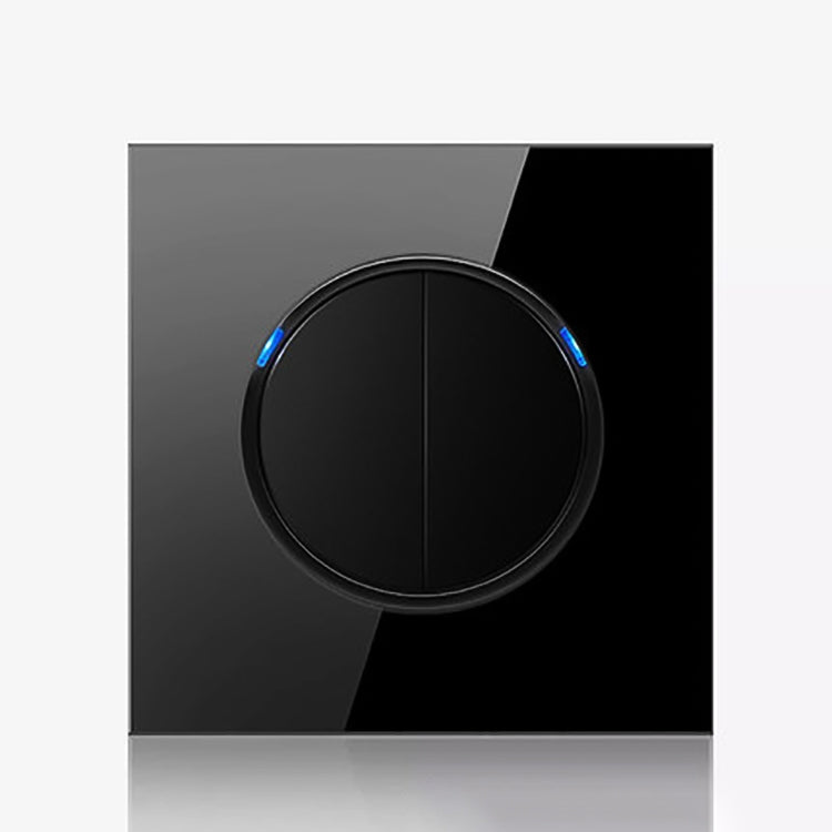 86mm Round LED Tempered Glass Switch Panel, Black Round Glass, One Open Dual Control, Two Billing Control, Two Open Dual Control, Three Billing Control, Three Open Dual Control, Four Billing Control, Four Open Dual Control, One Open Multiple Control   ...