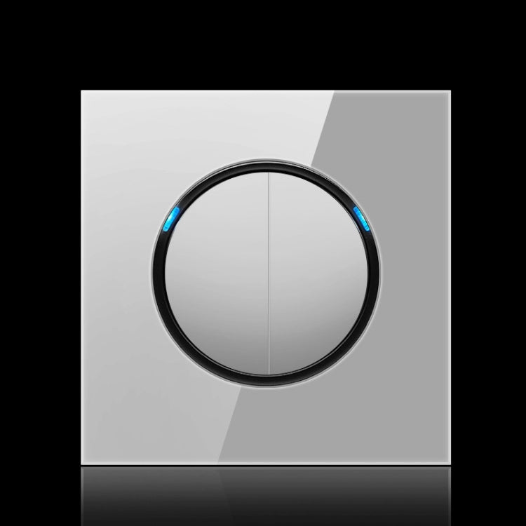 86mm Round LED Tempered Glass Switch Panel, Gray Round Glass, One Open Dual Control, Two Billing Control, Two Open Dual Control, Three Billing Control, Three Open Dual Control, Four Billing Control, Four Open Dual Control, One Open Multiple Control    ...
