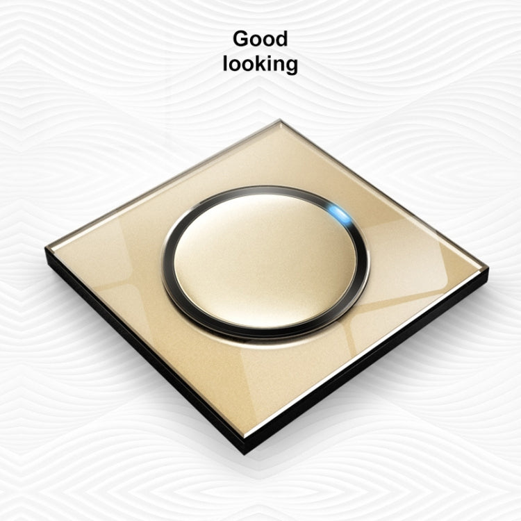 86mm Round LED Tempered Glass Switch Panel, Gold Round Glass, One Open Dual Control, Two Billing Control, Two Open Dual Control, Three Billing Control, Three Open Dual Control, Four Billing Control, Four Open Dual Control, One Open Multiple Control    ...