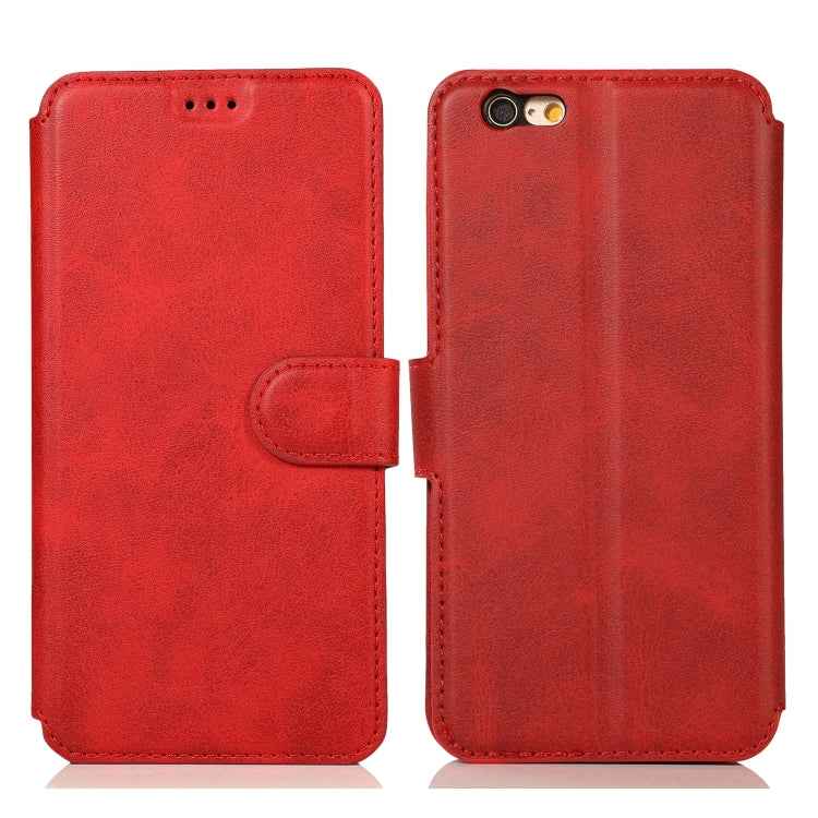 Calf Texture Magnetic Buckle Horizontal Flip Leather Case with Holder & Card Slots & Wallet & Photo Frame, For iPhone 6 / 6s, For iPhone 7 / 8, For iPhone 7 Plus / 8 Plus, For iPhone X / XS, For iPhone XR, For iPhone XS Max, For iPhone 12 mini         ...