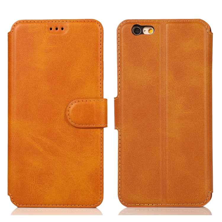 Calf Texture Magnetic Buckle Horizontal Flip Leather Case with Holder & Card Slots & Wallet & Photo Frame, For iPhone 6 / 6s, For iPhone 7 / 8, For iPhone 7 Plus / 8 Plus, For iPhone X / XS, For iPhone XR, For iPhone XS Max, For iPhone 12 mini         ...