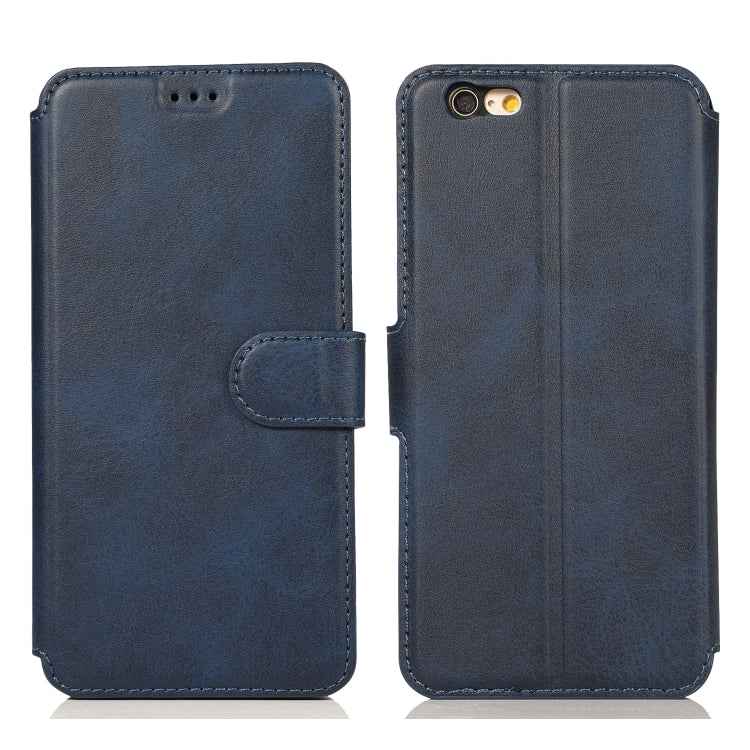 Calf Texture Magnetic Buckle Horizontal Flip Leather Case with Holder & Card Slots & Wallet & Photo Frame, For iPhone 6 / 6s, For iPhone 7 / 8, For iPhone 7 Plus / 8 Plus, For iPhone X / XS, For iPhone XR, For iPhone XS Max, For iPhone 12 mini         ...
