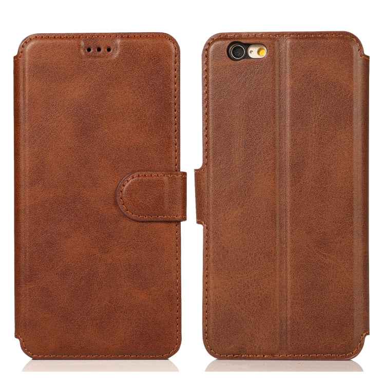 Calf Texture Magnetic Buckle Horizontal Flip Leather Case with Holder & Card Slots & Wallet & Photo Frame, For iPhone 6 / 6s, For iPhone 7 / 8, For iPhone 7 Plus / 8 Plus, For iPhone X / XS, For iPhone XR, For iPhone XS Max, For iPhone 12 mini         ...