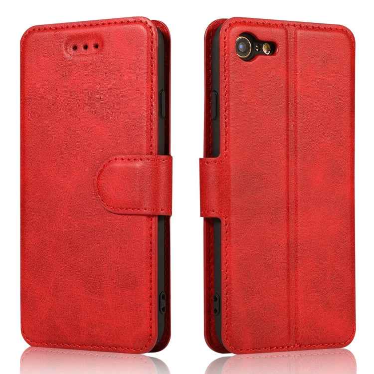 Calf Texture Magnetic Buckle Horizontal Flip Leather Case with Holder & Card Slots & Wallet & Photo Frame, For iPhone 6 / 6s, For iPhone 7 / 8, For iPhone 7 Plus / 8 Plus, For iPhone X / XS, For iPhone XR, For iPhone XS Max, For iPhone 12 mini         ...