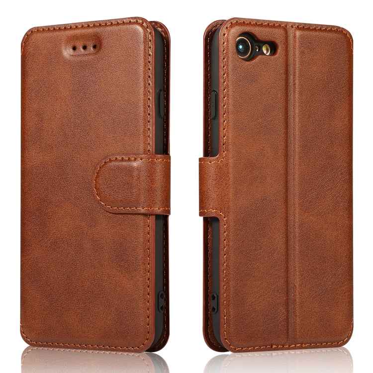Calf Texture Magnetic Buckle Horizontal Flip Leather Case with Holder & Card Slots & Wallet & Photo Frame, For iPhone 6 / 6s, For iPhone 7 / 8, For iPhone 7 Plus / 8 Plus, For iPhone X / XS, For iPhone XR, For iPhone XS Max, For iPhone 12 mini         ...
