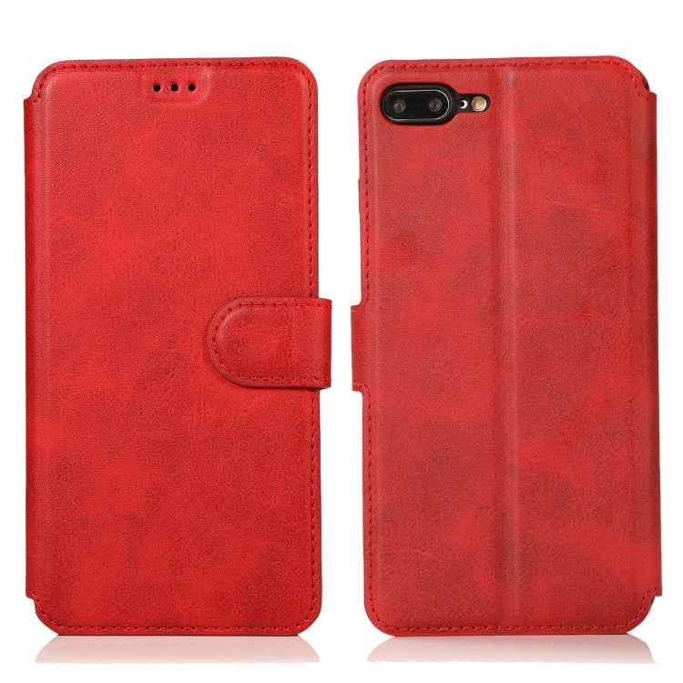 Calf Texture Magnetic Buckle Horizontal Flip Leather Case with Holder & Card Slots & Wallet & Photo Frame, For iPhone 6 / 6s, For iPhone 7 / 8, For iPhone 7 Plus / 8 Plus, For iPhone X / XS, For iPhone XR, For iPhone XS Max, For iPhone 12 mini         ...