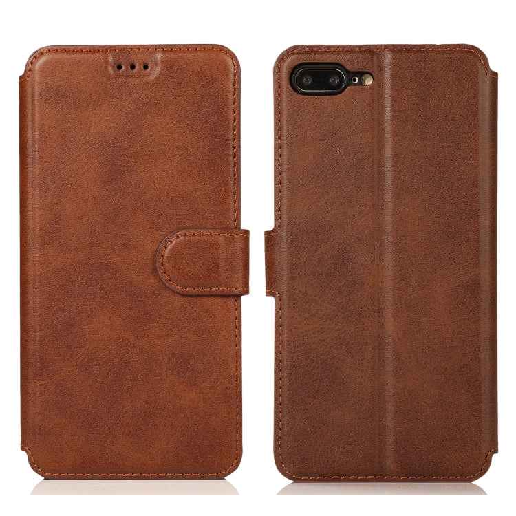 Calf Texture Magnetic Buckle Horizontal Flip Leather Case with Holder & Card Slots & Wallet & Photo Frame, For iPhone 6 / 6s, For iPhone 7 / 8, For iPhone 7 Plus / 8 Plus, For iPhone X / XS, For iPhone XR, For iPhone XS Max, For iPhone 12 mini         ...