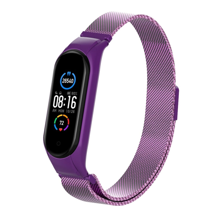 Milano Solid Color Magnetic Stainless Steel Strap, For Xiaomi Mi Band 5