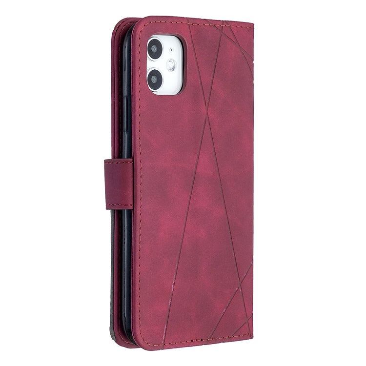 Rhombus Texture Magnetic Buckle Horizontal Flip Leather Case with Holder & Card Slots & Wallet & Photo Frame, For iPhone 11, For Huawei Y5p, For Samsung Galaxy A51
