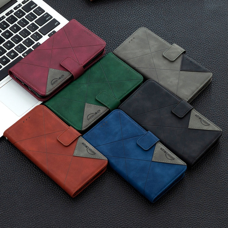 Rhombus Texture Magnetic Buckle Horizontal Flip Leather Case with Holder & Card Slots & Wallet & Photo Frame, For iPhone 11, For Huawei Y5p, For Samsung Galaxy A51